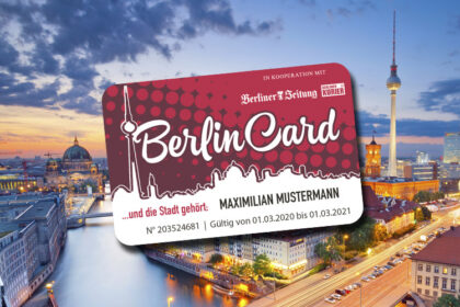 Weihnachtsaktion gestartet: Erwerbe 1 BerlinCard zum Preis von 24,50 € (50 % gespart!)